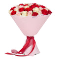 Bouquet «Scarlet Whispers», 27 roses