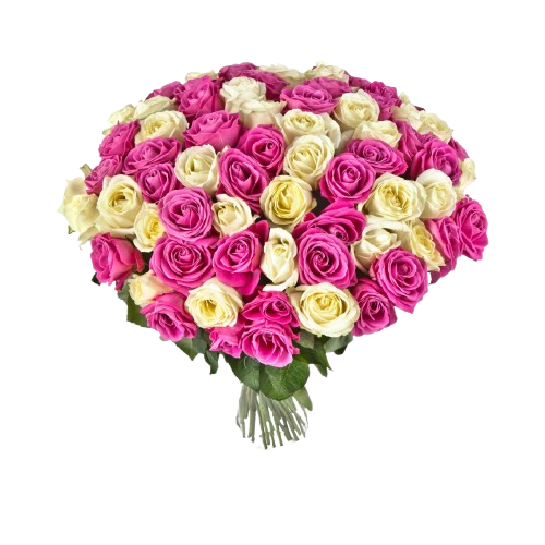 Bouquet «Whispering Winds», 75 roses