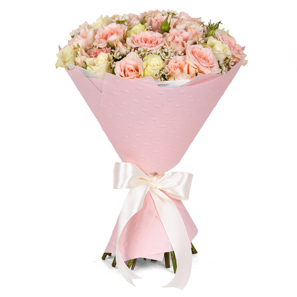 Bouquet «Mellow Mauve», 25 roses