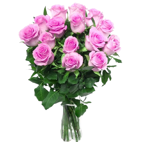 Bouquet «Dasha's Twilight Whispers», 15 roses