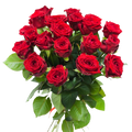 Bouquet «Ruby Romance», 17 roses