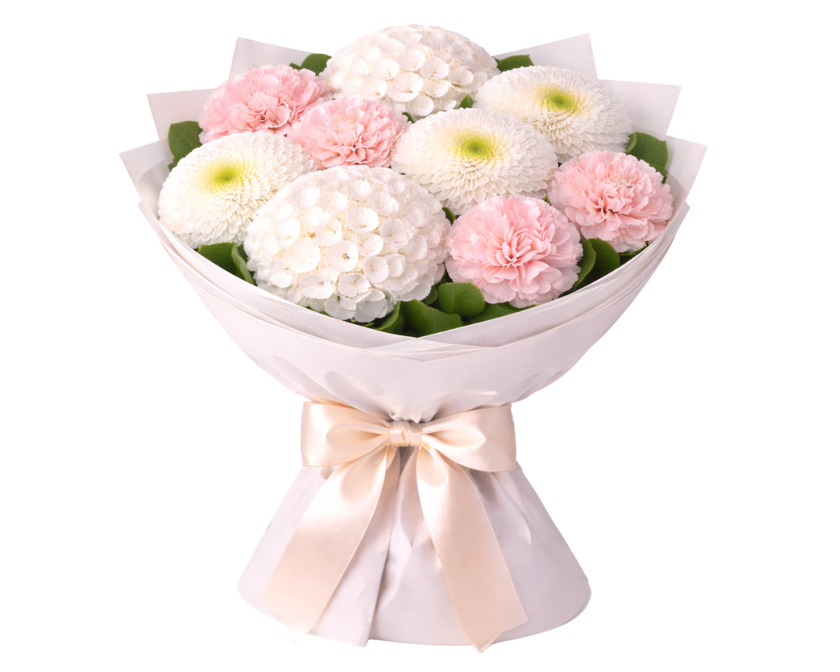 Bouquet «Cloud & Cream», 9 stems