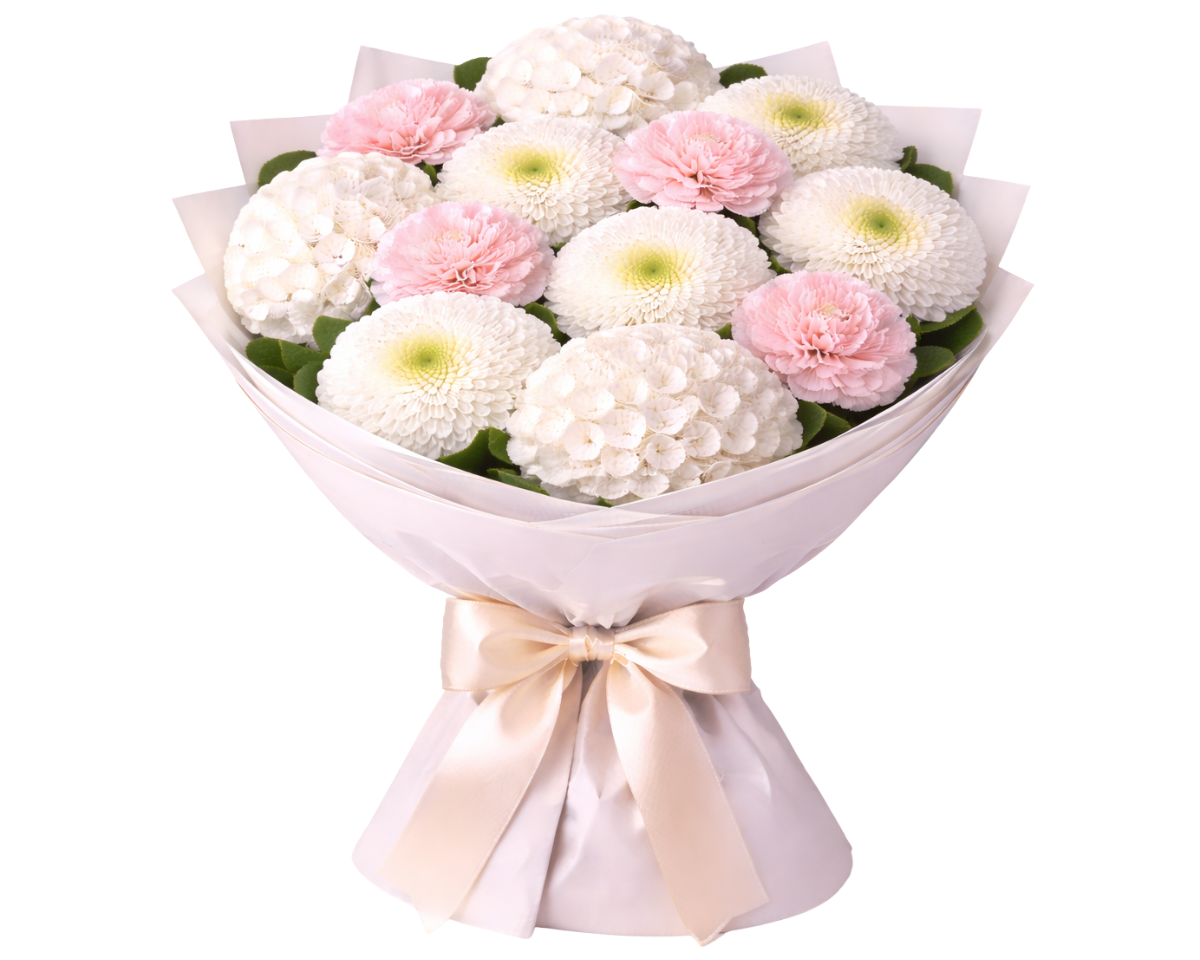 Bouquet «Marshmallow Theory», 12 stems