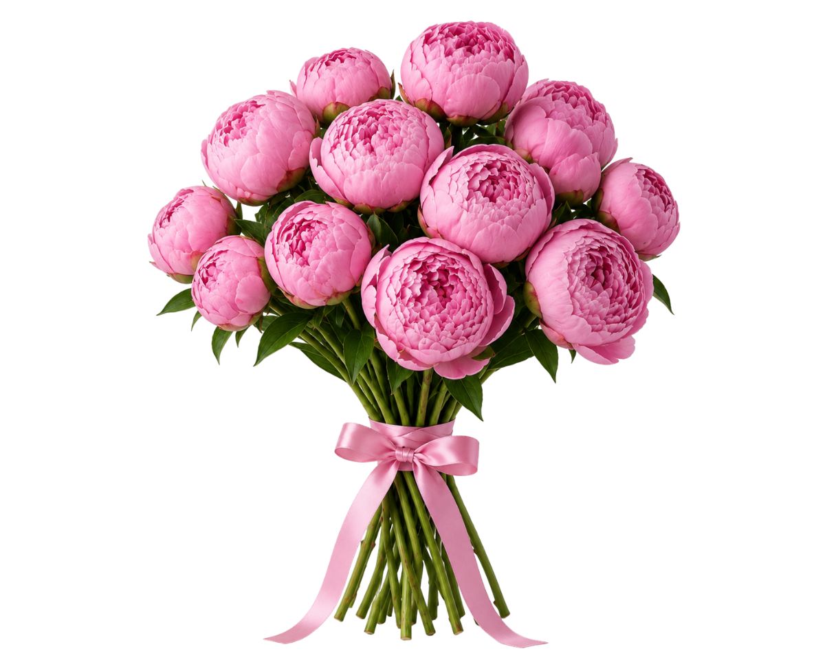 Bouquet «Blush Peony Charm», 13 stems