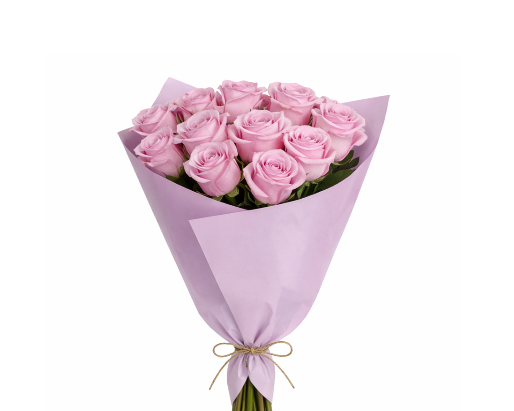 Bouquet «Rose Quartz», 11 roses